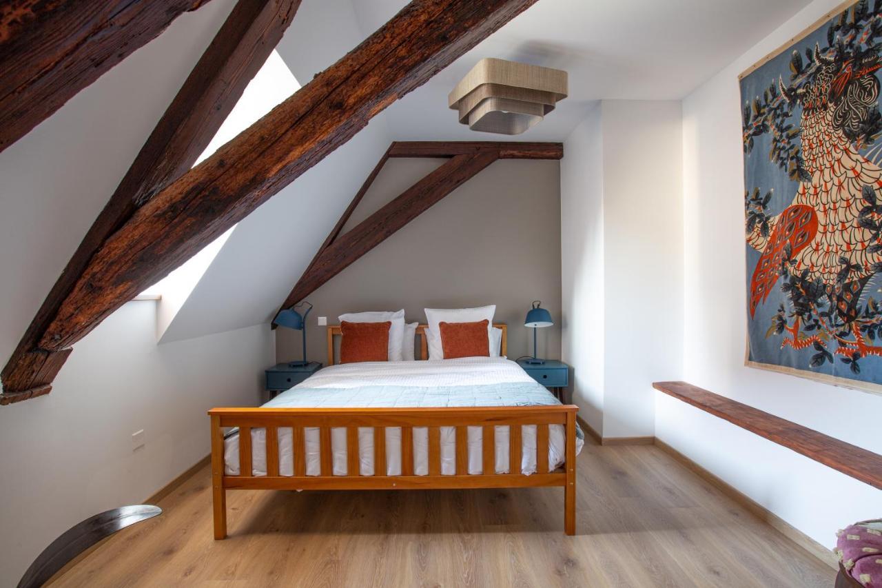 Le Rhenanus Jacques Taurellus - Appartement Duplex Au Calme - Centre Ville - Parking Gratuit 塞莱斯塔 外观 照片